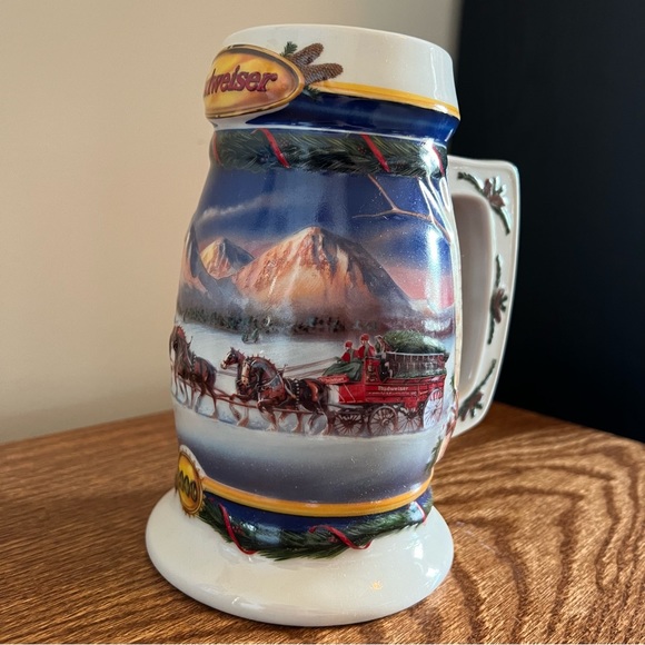 Budweiser Beer Collectible Stein from 2000. Holiday in the Mountains. - Picture 9 of 17